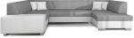 Nurgadiivan Havana Sawana 21, Soft 17, valge v./hall v., parem, 320 x 207 cm x 73 cm