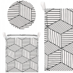 Kott m&auml;nguasjade jaoks, esemete hoidmiseks Springos HA0106, 35 l, valge/must, 25 x 35 x 40 cm