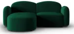 Nurgadiivan Micadoni Home Blair Velvet, tumeroheline v., vasak, 194 x 155 cm x 80 cm