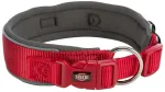 Kaelarihm koertele Trixie Premium, punane v./hall v., 330 - 420 mm x 35 mm, S/M