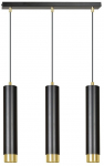 Valgusti rippuv Emibig Kibo 3, GU10, 3 x 8 W, kuldne v./must v.