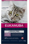 Kuiv kassitoit Eukanuba Grain Free, kanaliha/l&otilde;he, 10 kg