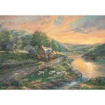 Pusle Schmidt Thomas Kinkade Studios: Daybreak In Emerald Valley, Puzzle, 1000 tk
