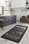 Vaip Conceptum Hypnose Kitchen - Black, mitmev&auml;rviline, 180 cm x 120 cm