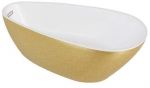 Vann, teisaldatav Besco Goya A-Line Glam, 170 cm x 80 cm x 65 cm, kuldne/valge