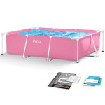 Bassein, raamiga Intex 28266, roosa v. 220 cm x 150 cm x 60 cm