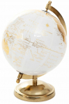 Kodukaunistus Homla Globe 857930, 15 cm, kuldne/valge