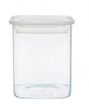 Kuivaine konteiner Ambition Slim 67580, 0.700 l, l&auml;bipaistev v./valge v.