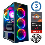 Statsionaarne arvuti Intop Ryzen 7 5700G, DDR4 16 GB, SSD+HDD 1 TB 2 TB, Radeon RX Vega 8 Dynamic