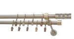 Kardinapuu komplekt Karpol Olimp Cylinder Ball, 250 cm, &Oslash; 19 mm, antiikne kuld v.