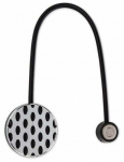Magnetiga kardinahoidja, 5 cm, must/h&otilde;be
