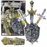 R&uuml;&uuml;tlikomplekt Lean Toys Swords Kuldne/H&otilde;be