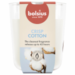 K&uuml;&uuml;nal, l&otilde;hna Bolsius Crisp Cotton, 45 h, Valge v.