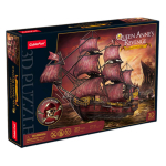 3D-pusle Cubicfun Queen Annes Revenge T4040H, 58 cm x 20 cm, 360 tk, pruun v.