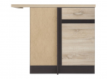 Alumine k&ouml;&ouml;gikapp Junona Line, sonoma tamm v./wenge, 45 cm x 78.5 cm x 85.7 cm