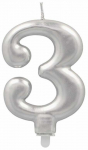 S&uuml;nnip&auml;evak&uuml;&uuml;nal Pap Star number 3, h&otilde;be v., 7 cm