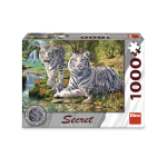 Pusle Dino Secret White Tiger, 47 cm x 66 cm, 1000 tk, mitmev&auml;rviline