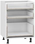 Karkass, alumise kapi jaoks Vento D3S_H-60/82, 52 cm x 60 cm, 82 cm, valge v.
