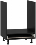 Alumine k&ouml;&ouml;gikapp Vento DP-60/82, must v., 52 cm x 60 cm x 82 cm