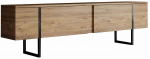TV-kapp Kalune Design Luxe, must v./pine, 30 cm x 180 cm x 50 cm