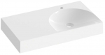 Vannitoa kraanikauss Ravak Lite Left, komposiitmaterjal, 45 cm x 80 cm x 10 cm, valge v.