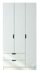 Riidekapp Kalune Design Modern, valge matt v., 45 cm x 90 cm x 180 cm