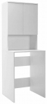 Kapp pesumasina kohal Kalune Design Adr-482-Bb-1, valge v., 60 cm x 65 cm x 182 cm