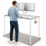 Arvutilaud reguleeritava k&otilde;rgusega Desktronic HomeMax, 160 cm x 80 cm, 74 - 119 cm, valge v.