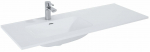 Vannitoa kraanikauss Elita Skappa Left, keraamiline, 121 cm x 46.4 cm x 1.8 cm, valge v.