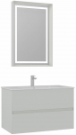Vannitoa m&ouml;&ouml;bli komplekt Kalune Design Nest 91 v2-548, matt ka&scaron;miir v., 51 cm x 91 cm x 55 cm