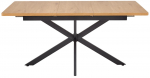 S&ouml;&ouml;gilaud pikendatav Holter, must v./kuldne tamm v., 120 - 160 cm x 80 cm x 76 cm