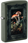 Tulemasin Zippo 46841 Framed Fungi Design, roheline v.