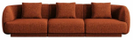 Diivan Cosmopolitan Design Tulum Eden 10, telliskivi punane v., 90 x 255 cm x 70 cm