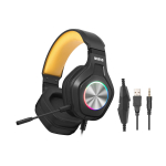 Juhtmega m&auml;nguri peakomplekt Marvo Pulz 80W HG9084, must v./kollane v.