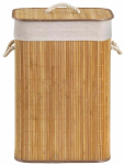 Pesukorv Sepio Bamboo, 72 l, pruun v./pruunikas v., 40 cm x 30 cm x 60 cm