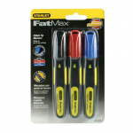 Marker Stanley 0-47-315, 12 cm, sinine v./must v./punane v., 3 tk