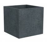 Lillepott Scheurich Stony Black 240/30, plastik, &Oslash; 28.5 cm, must v.