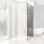Du&scaron;isein Ravak Pivot PPS-100, 100 cm x 190 cm, satiin v./l&auml;bipaistev v./karastatud
