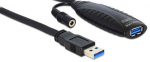 Juhe Delock USB 3.0 female, USB 3.0 male, 10 m, must v.