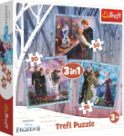 Pusle 3in1 Trefl Frozen II 34853, 106 tk