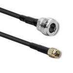 Kaabel Qoltec RP-SMA, 1 m, must v.