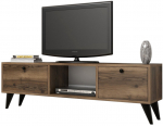TV-laud Kalune Design Serenat, must v./p&auml;hklipuu v., 138 cm x 29.5 cm x 42.6 cm