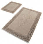 Vannitoamattide komplekt Foutastic Piante 359CHL1635, beež v., 100 cm x 60 cm