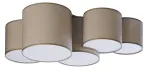 Valgusti lagi TK Lighting Mona Nature 5 6593, E27, 5 x 15 W, pruun v. / valge v.