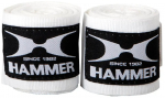 Side Hammer Boxing Bandages 89108, valge/must