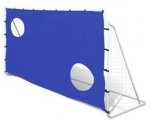 Jalgpalliv&auml;rav Soccer goal with net and shooting target, 76 cm x 215 cm x 152 cm