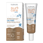 P&auml;ikesekaitsekreem tooted n&auml;ole Floslek Sun Care City BB Mattifying Oil-Free SPF50+, 30 ml