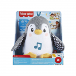 Arendav m&auml;ng, pingviin Mattel Fisher Price Flap & Wobble, 23.5 cm, valge v./hall v.