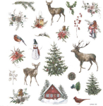 Kleebis DallPrint 11CRDPNK-155, j&otilde;ulud, 17 cm, 15 cm mitmev&auml;rviline