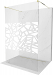 Du&scaron;isein Mexen Kioto Walk-in, 110 cm x 200 cm, kuldne/valge